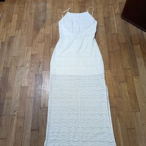Sage maxi crochet dress